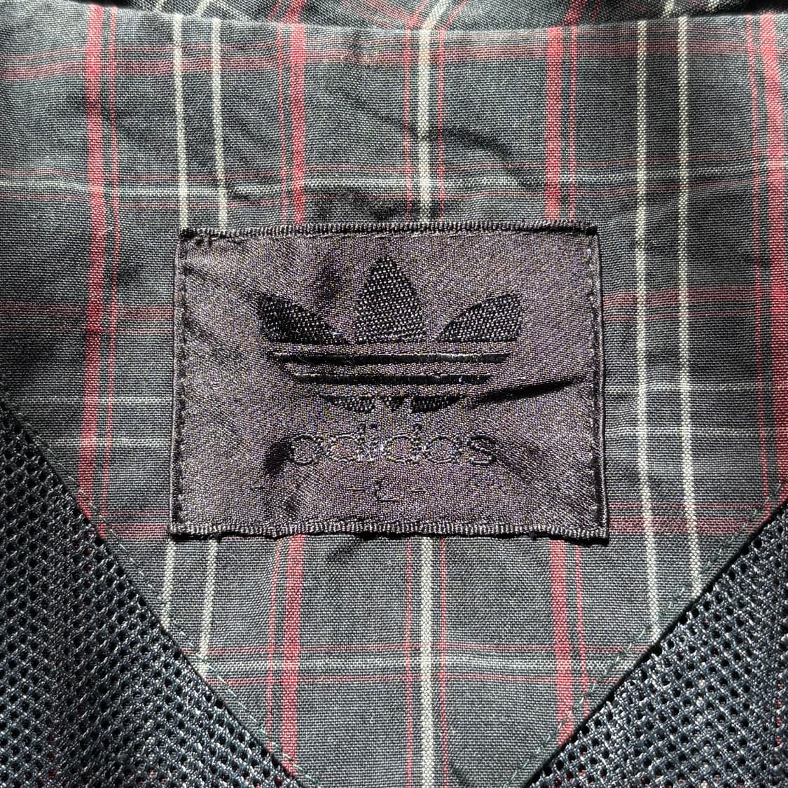 아디다스 90s 체크 패턴 블루종 자켓 상품이미지6