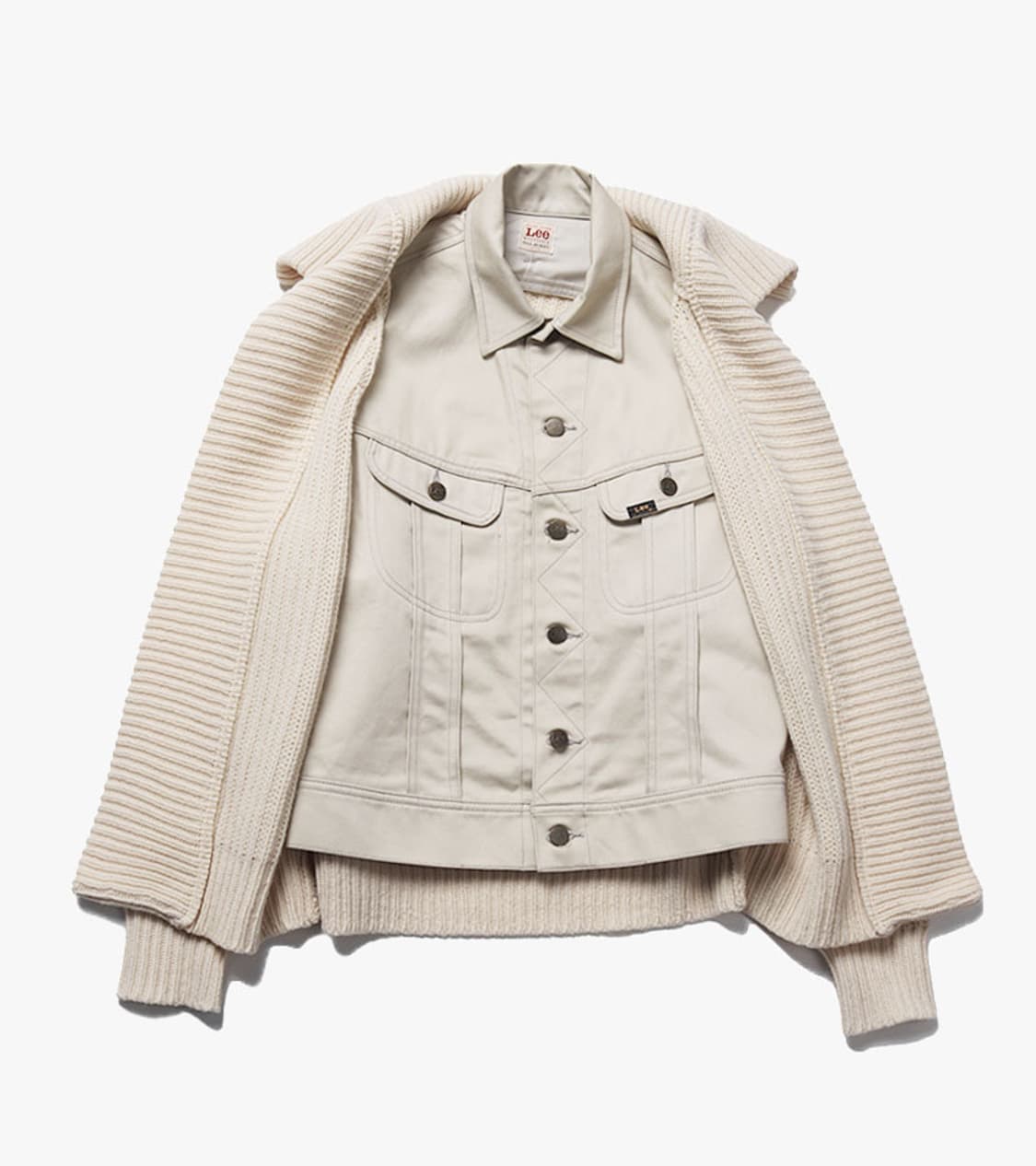 TOGA PULLA X LEE - LAYERED KNIT JACKET 상품이미지6