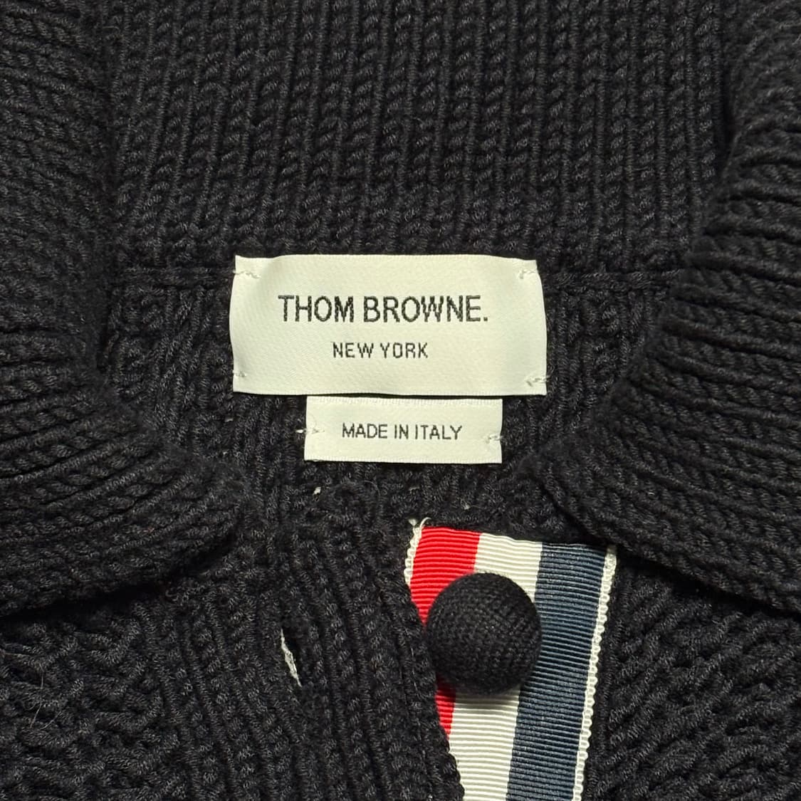 40 톰브라운 여성용 네이비 케이블 니트 가디건 상품이미지4