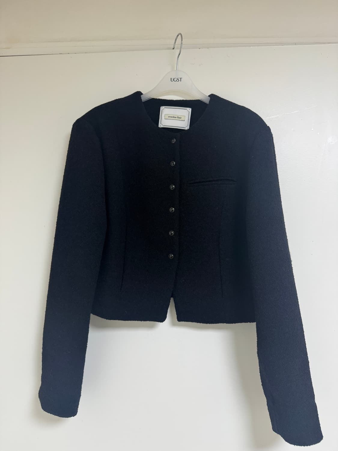 오버듀플레어 SNAPPED TWEED JACKET_BLACK 상품이미지2