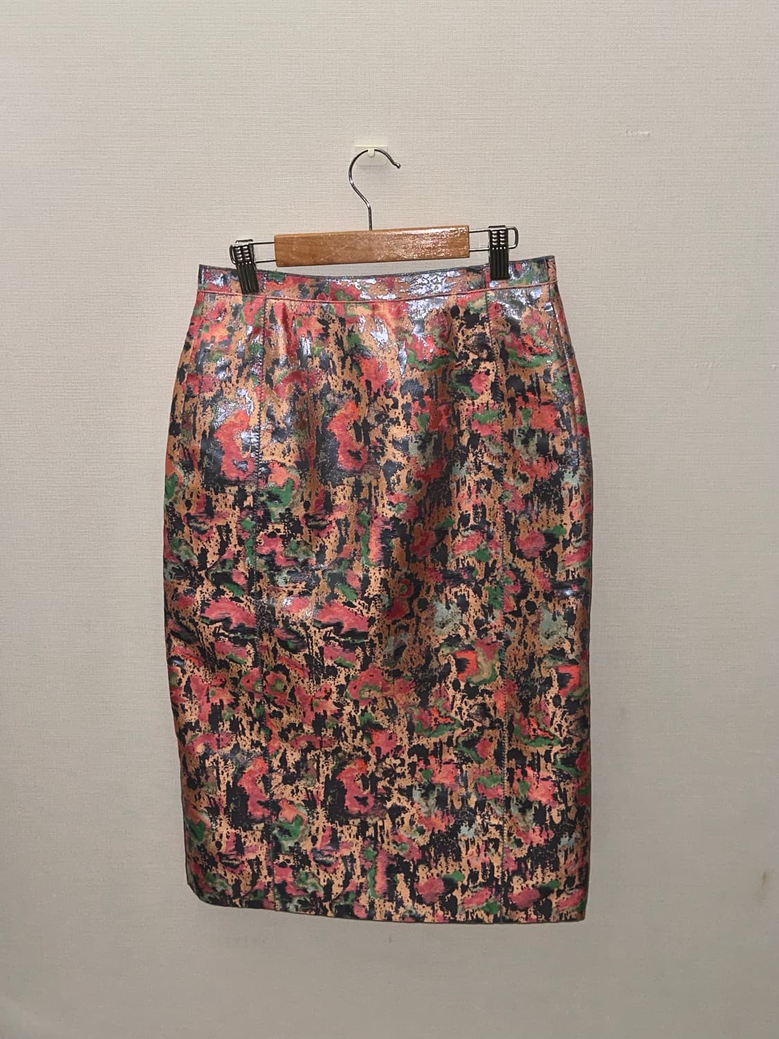 빈티지 쉬머 미디 스커트 상품이미지3