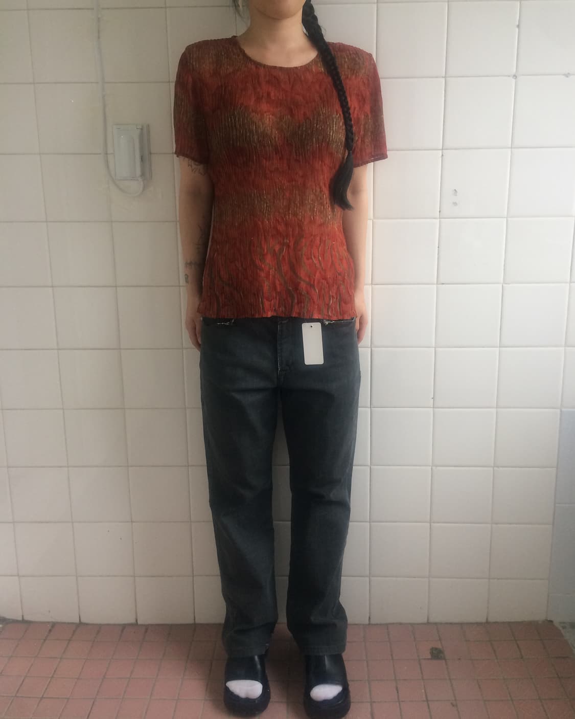 Pleats pattern top 상품이미지1