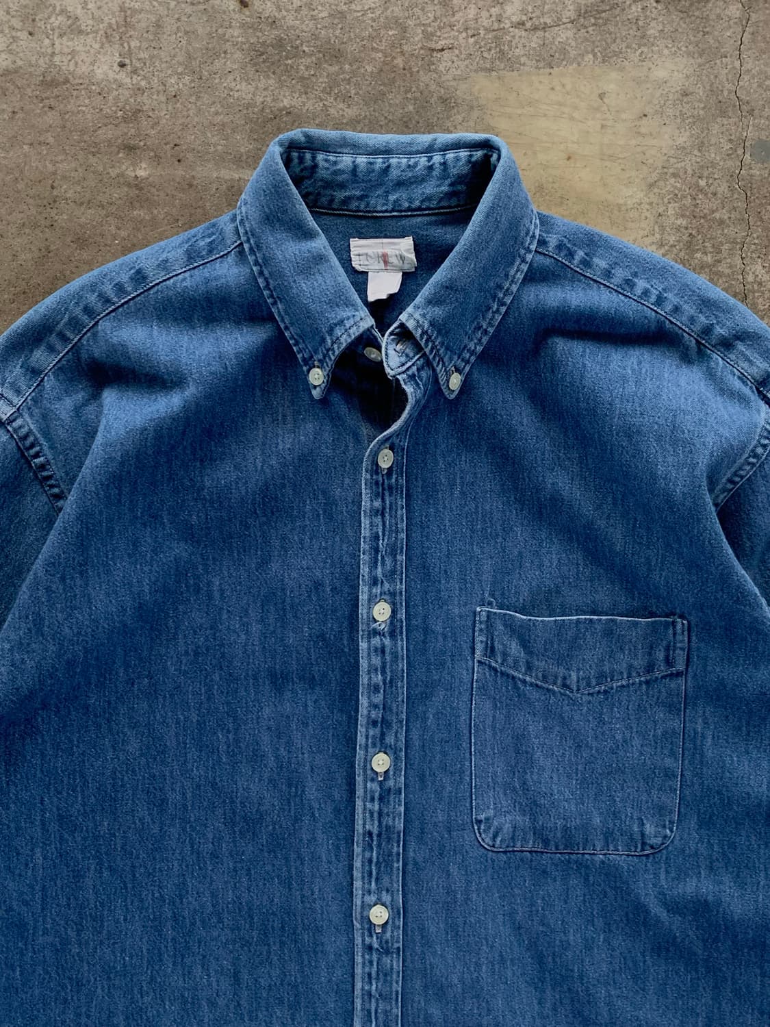 90s 제이크루 데님 버튼다운 셔츠 Made in Canada 상품이미지3