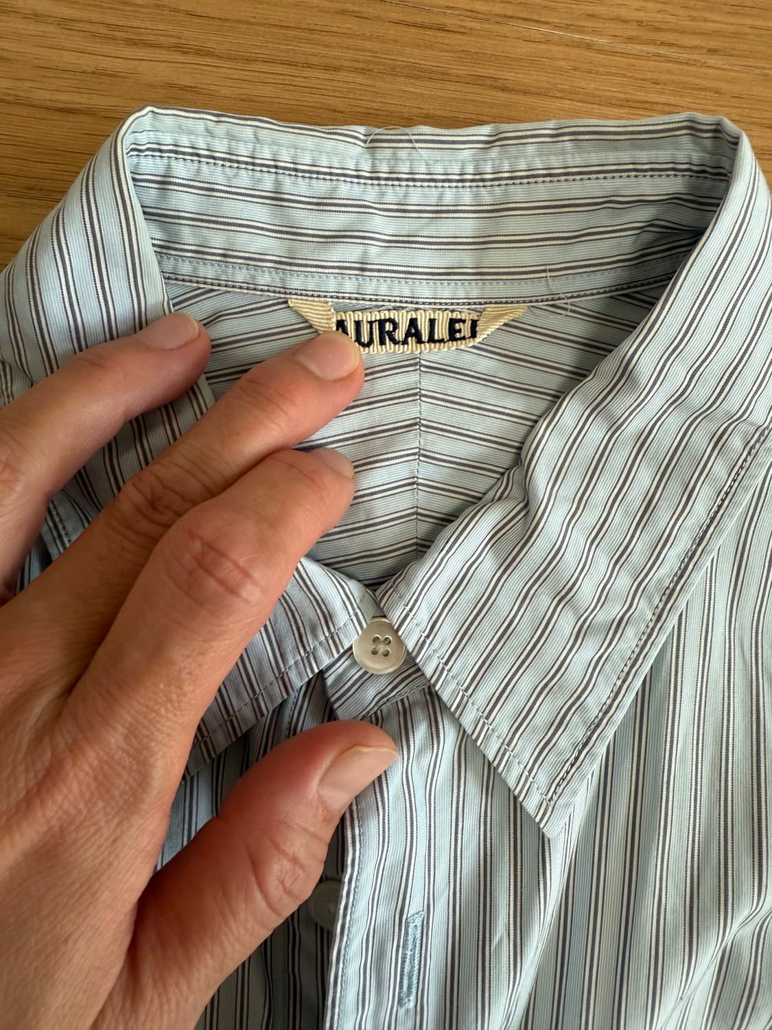 오라리 남자 스트라이프 셔츠 3사이즈 상품이미지3