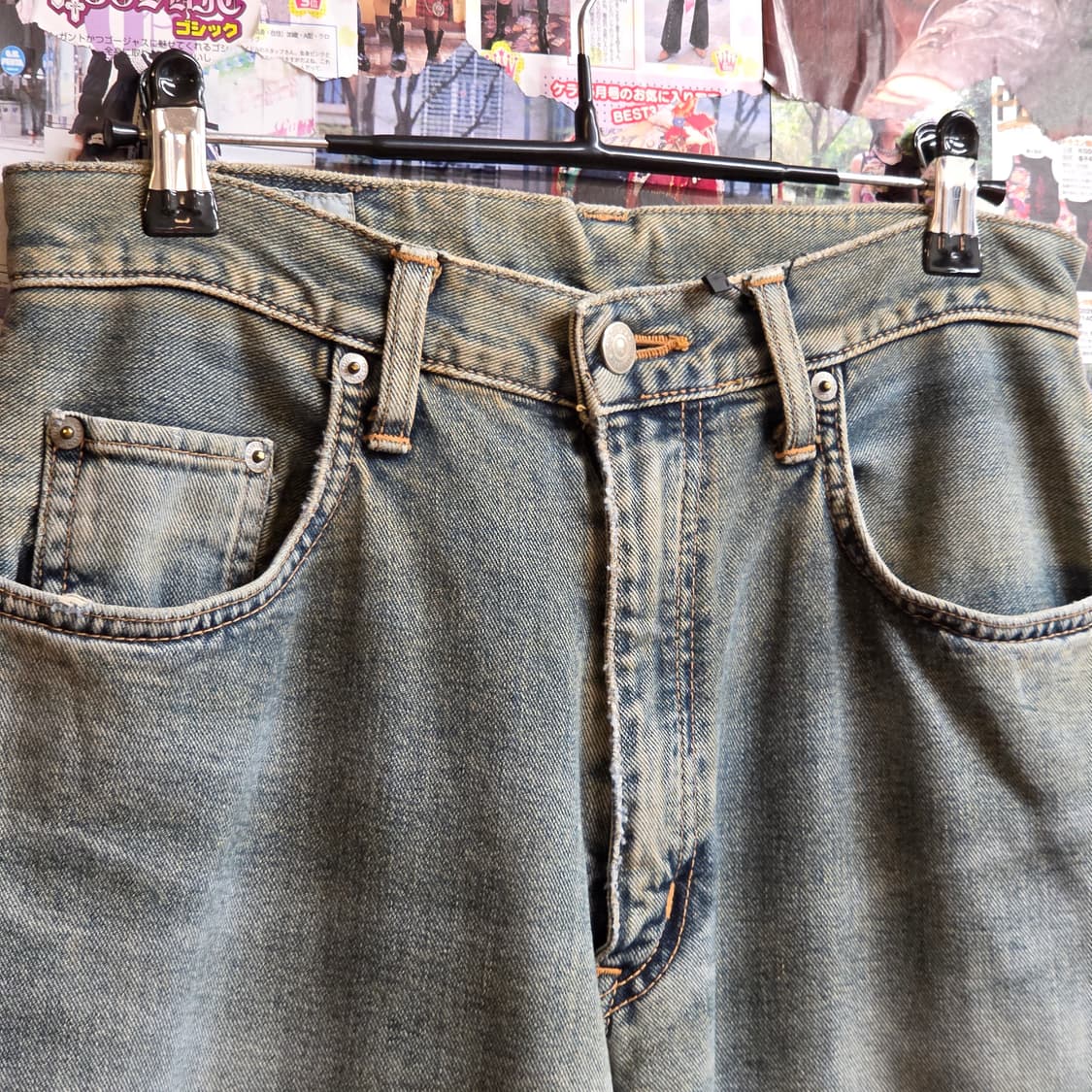 에드윈 JPN 연청 워싱 데님 팬츠 상품이미지7