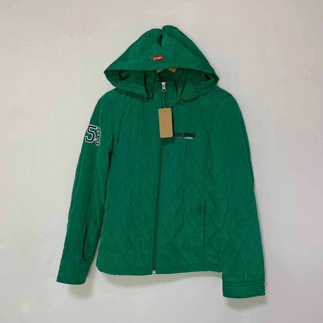 리바이스 레드탭 키즈 후드 퀼팅 자켓 경량패딩 여성 상품이미지2