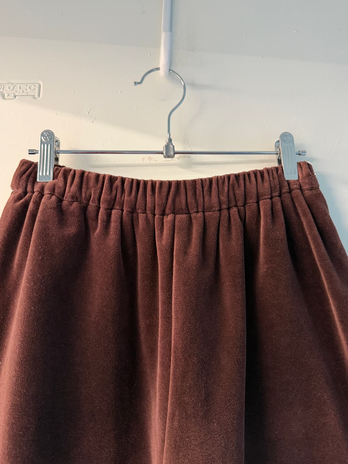 일본빈티지 브라운 벨벳 반바지 상품이미지5