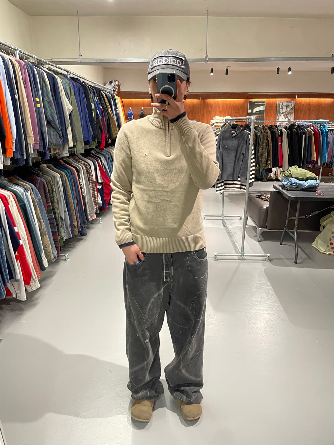 타미힐피거 반집업 니트 상품이미지3