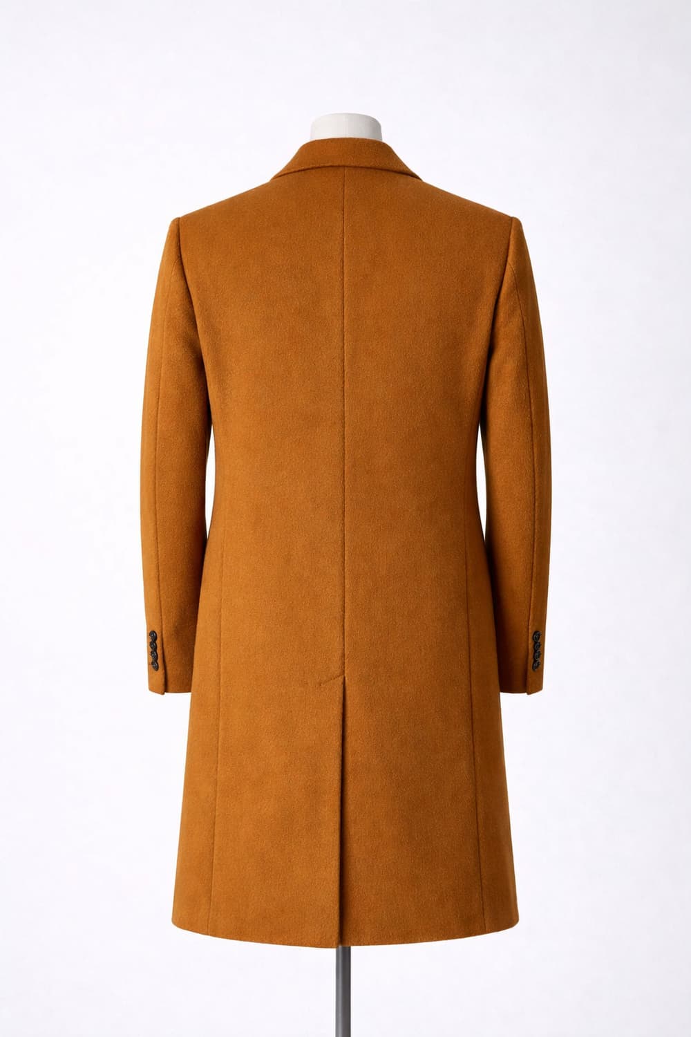 남자 세미오버핏 울 싱글 버튼  롱 코트 (카멜) 105(XL) 상품이미지2