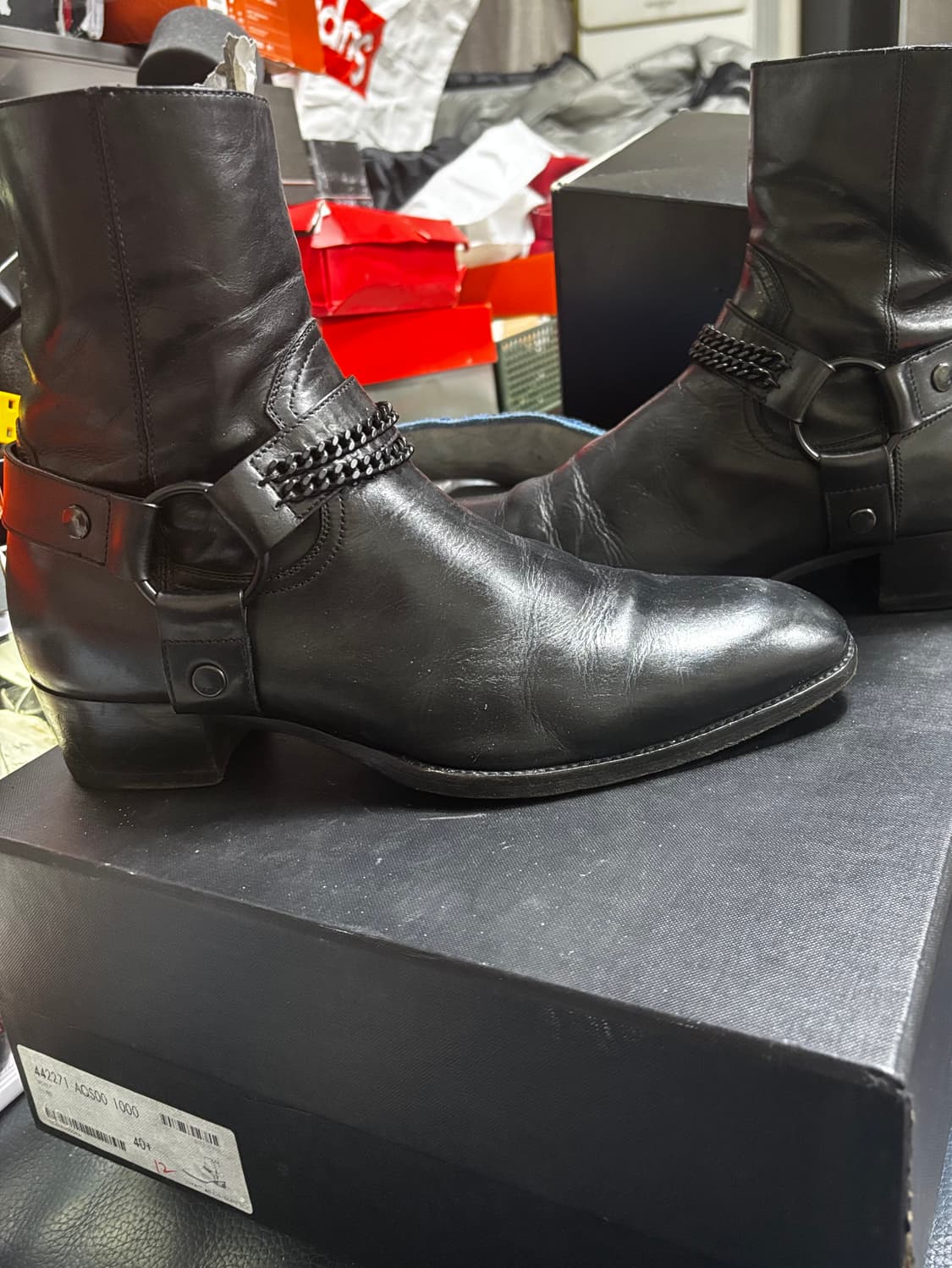 16f/w 에디슬리먼 생로랑 와이어링 부츠 박스포함 40.5 상품이미지9