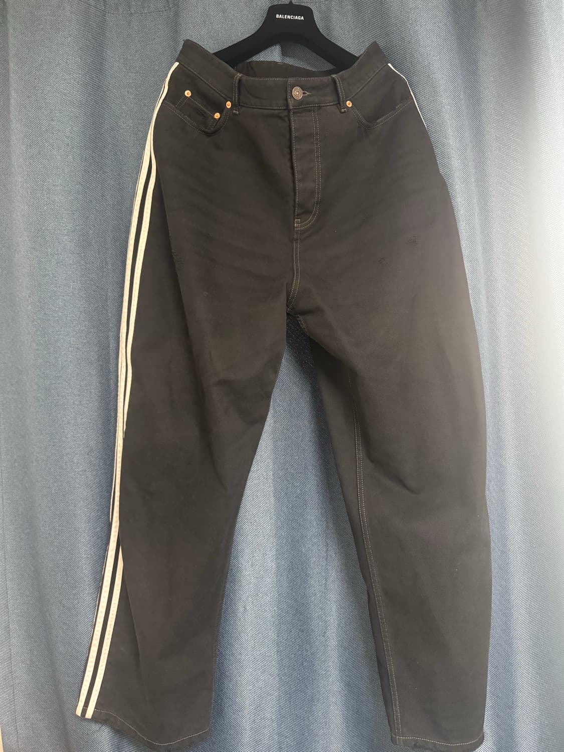 상의1/하의xs) 발렌시아가 X 아디다스 데님 세트 상품이미지5