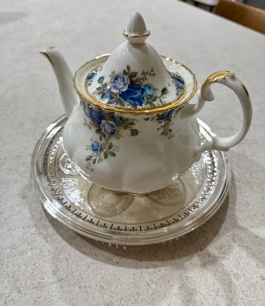 영국 Royal Albert 문라이트 로즈(Moonlight Rose티팟 상품이미지1