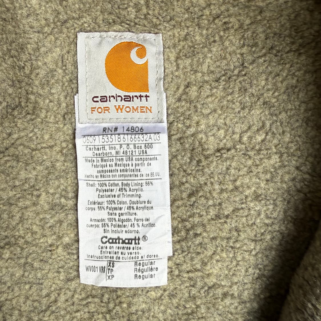 칼하트 양털 베스트 핑크 상품이미지3