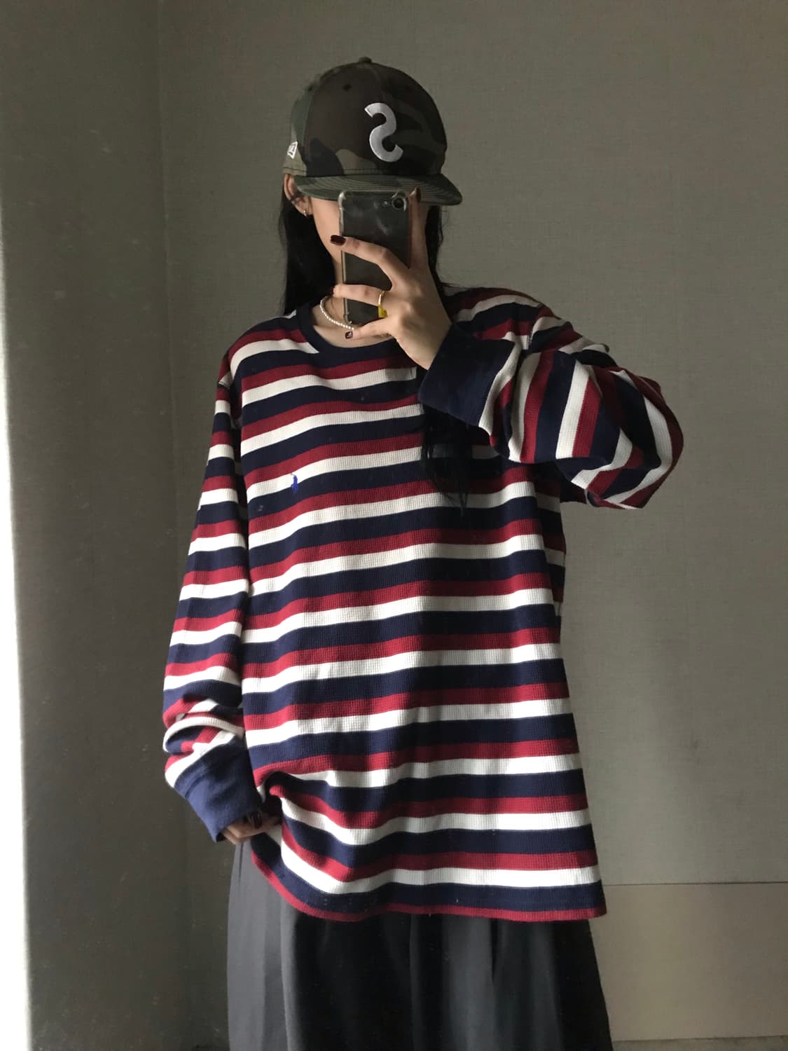 폴로 스트라이프 와플 롱슬리브 상품이미지4
