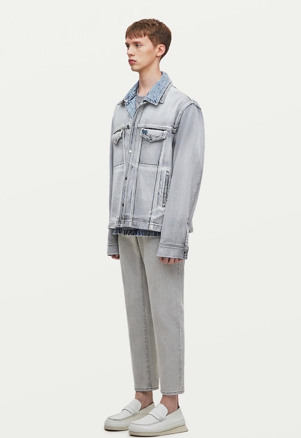 솔리드옴므 22ss 그레이 페이디드 데님자켓 50 상품이미지2