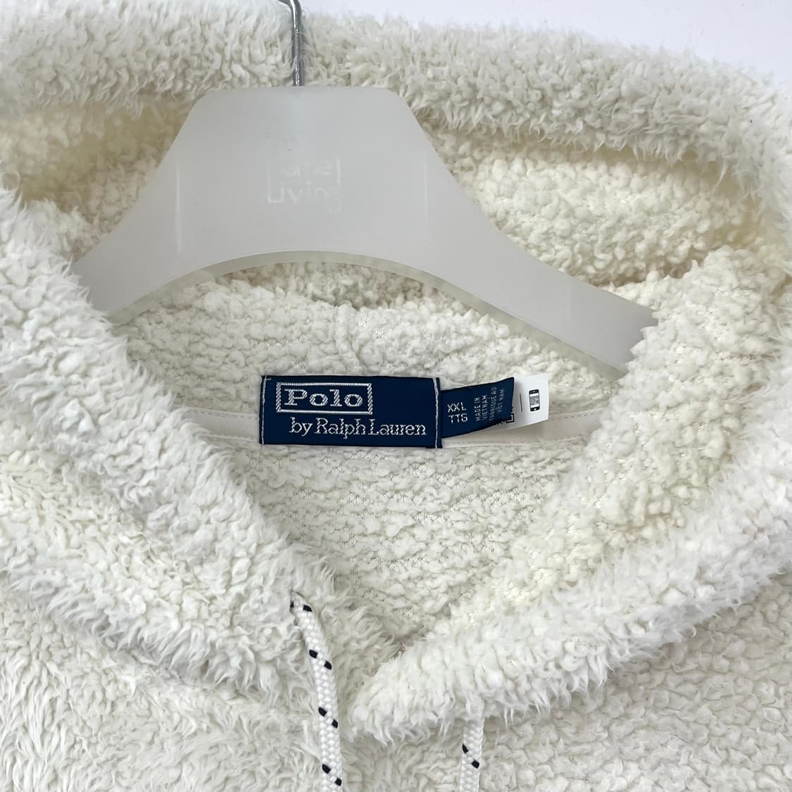 폴로 랄프로렌 양털 자수 셰르파 후드티 상품이미지6