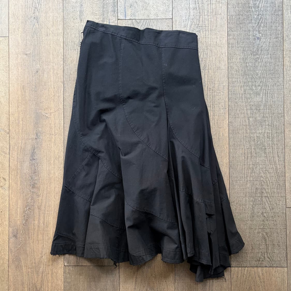 Patchwork Ruffle Wrap Skirt 상품이미지7