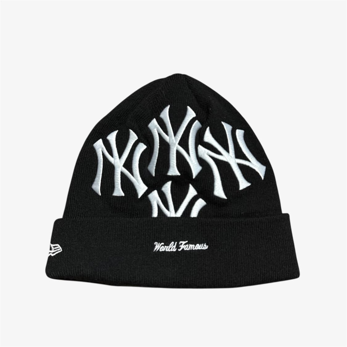 (OS) 슈프림 뉴욕양키스 비니 블랙 상품이미지2