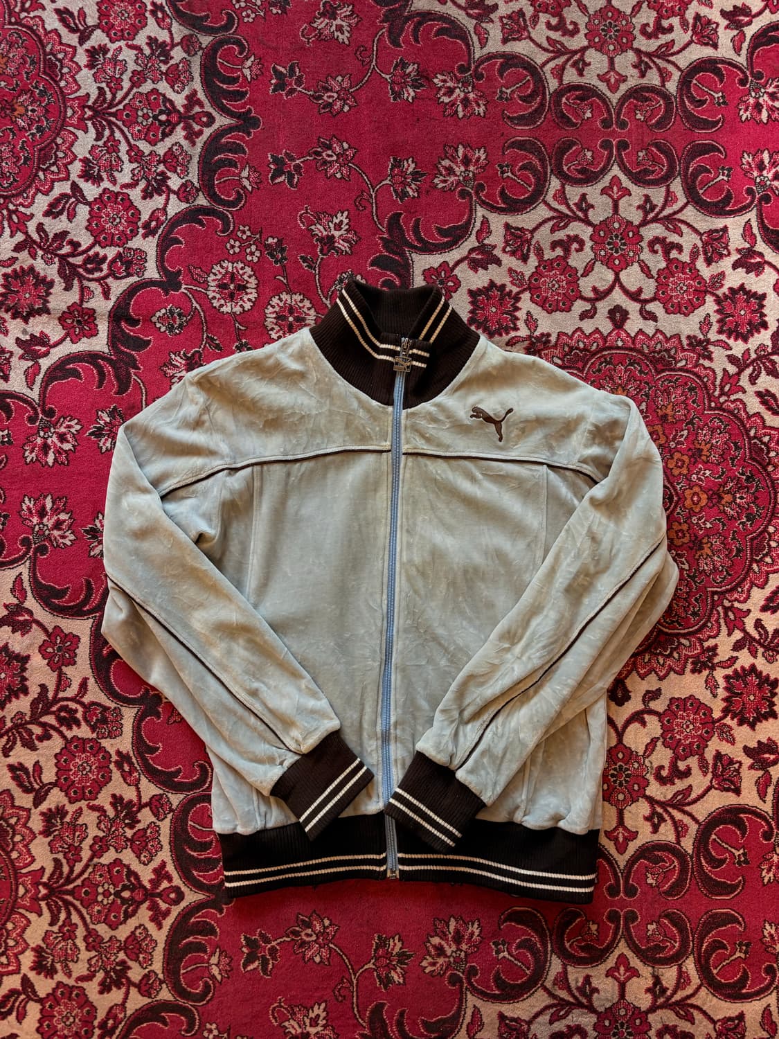 PUMA Velour Zip-up Track Jacket 상품이미지1