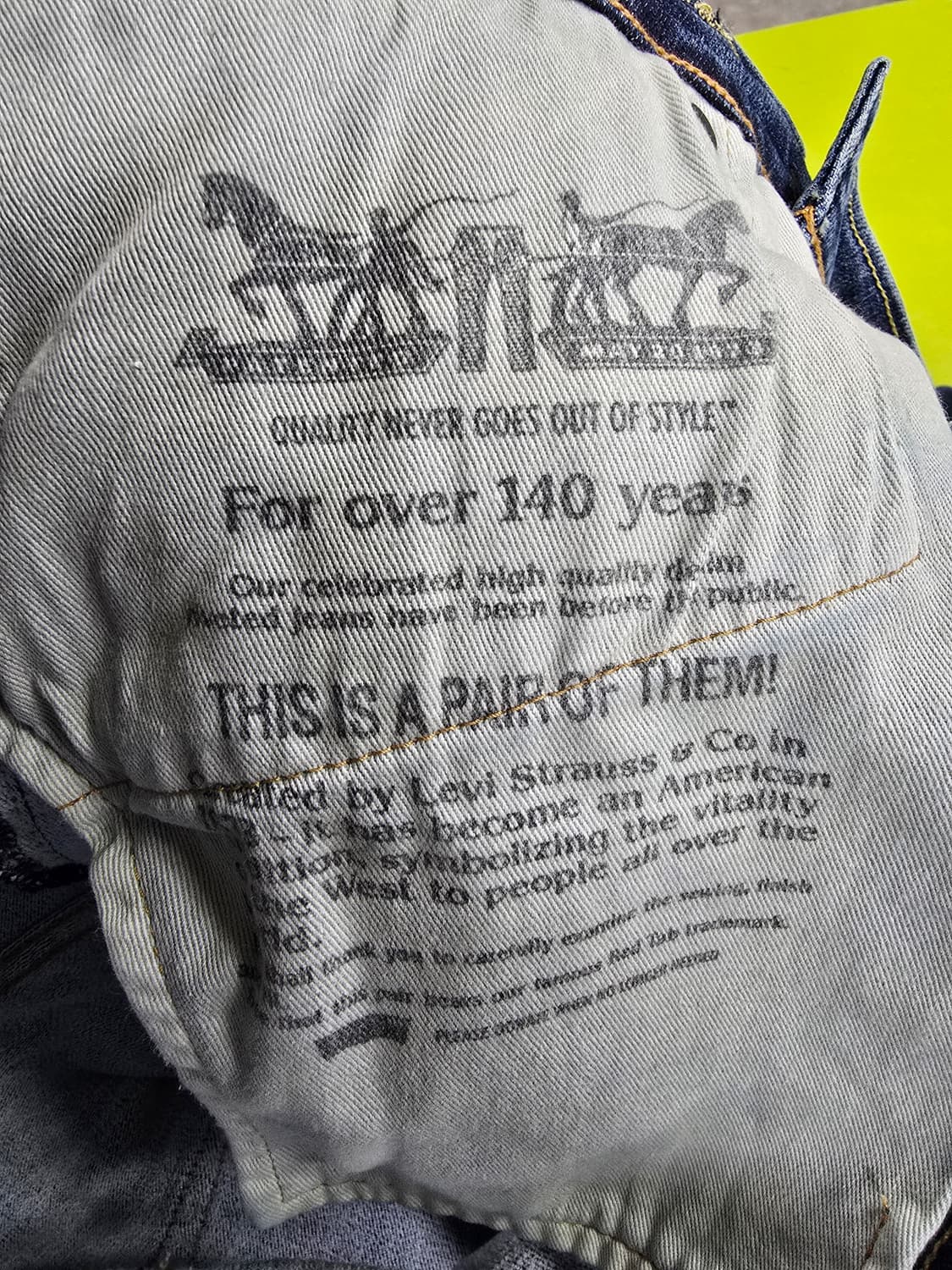 리바이스 511 데님 워싱 청바지 (1271) 상품이미지6