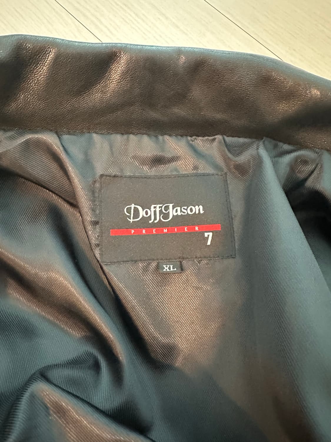 도프제이슨 프리미엄 베지터블 램스킨 보머 레더 자켓 XL 상품이미지6