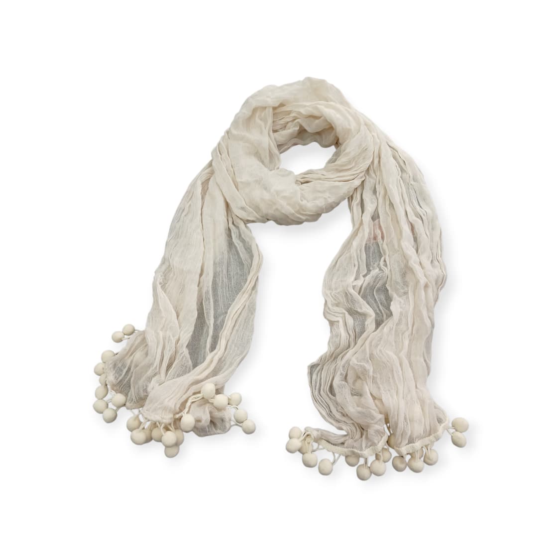 모리걸 베이지 봉봉 스카프 상품이미지1