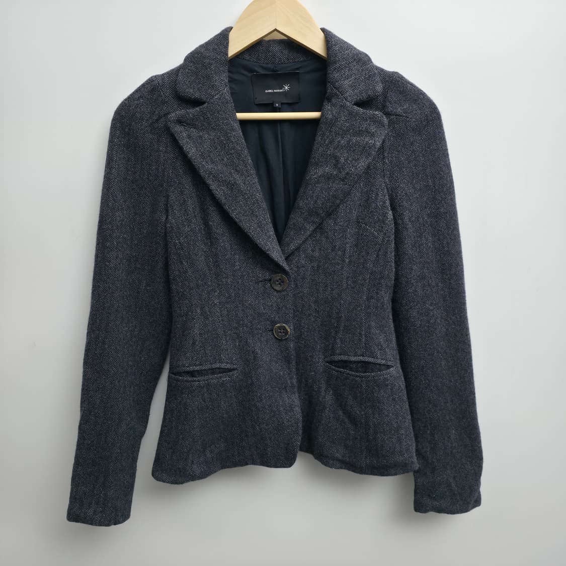 [0] ISABEL MARANT 네이비 헤링본 자켓 상품이미지1
