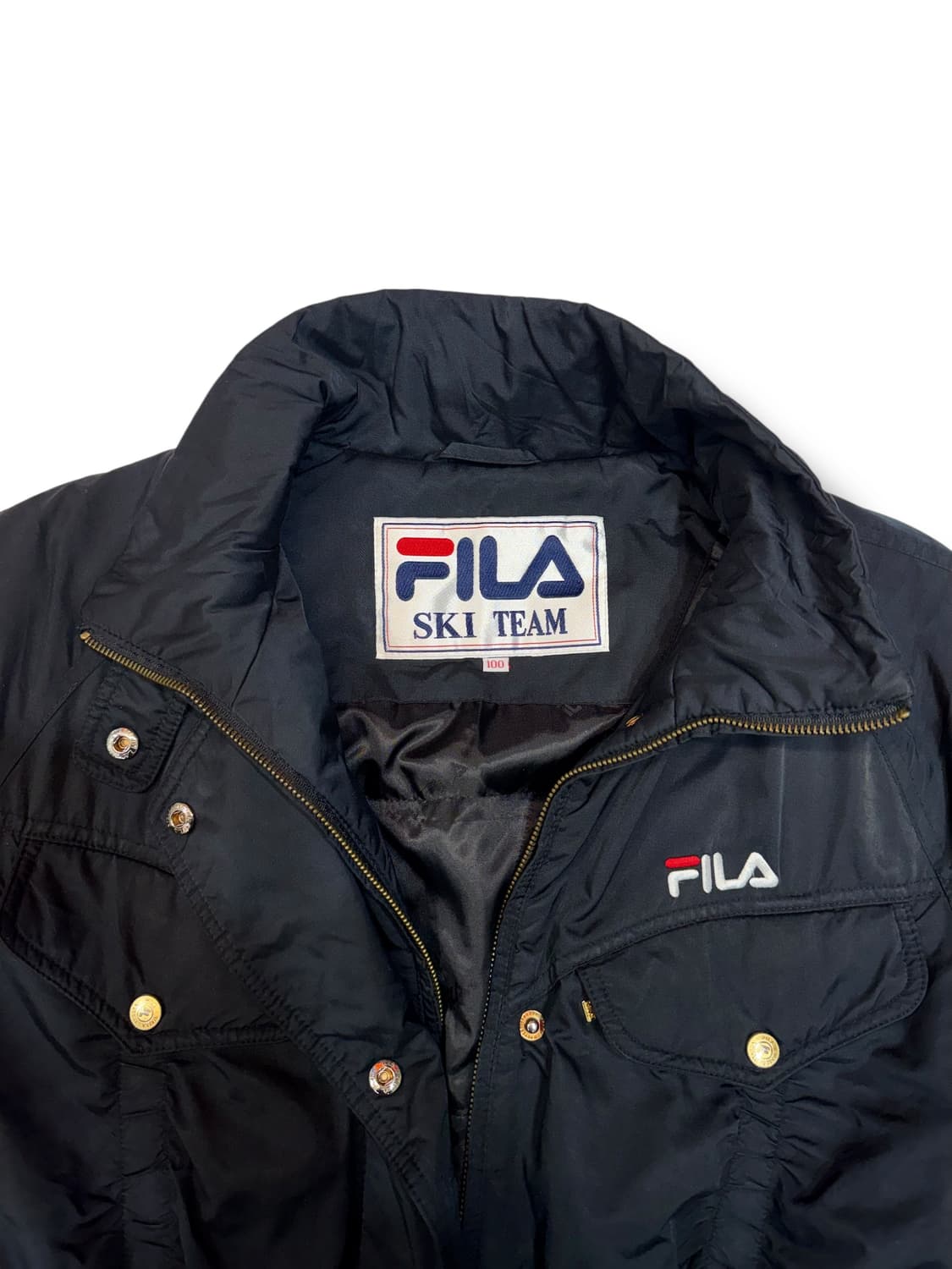 90s 휠라 우먼스 스키팀 숏 자켓 (L)    상품이미지7