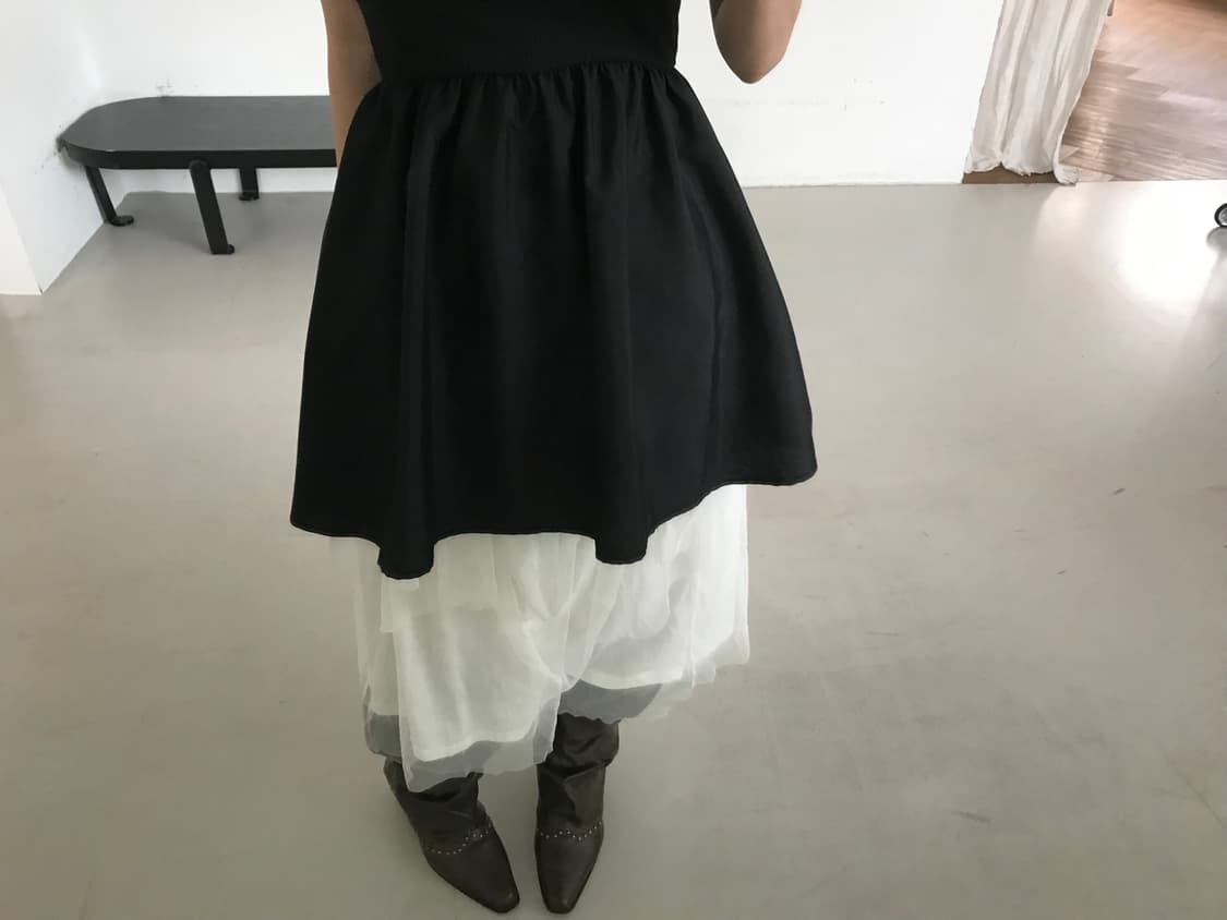 vintage black balloon sleeveless 상품이미지6