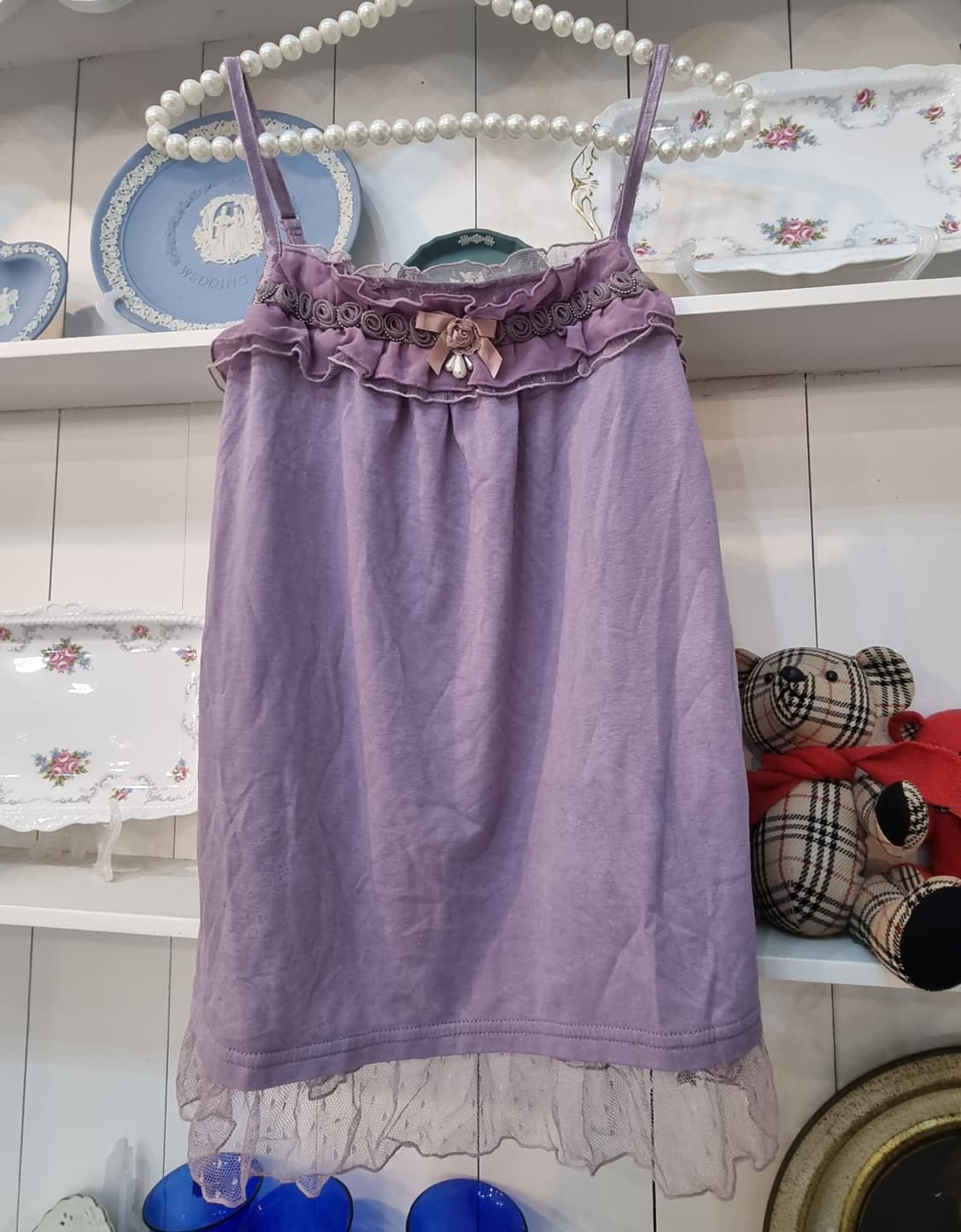 axes femme 라벤더 로맨틱 레이스 캐미솔 상품이미지3