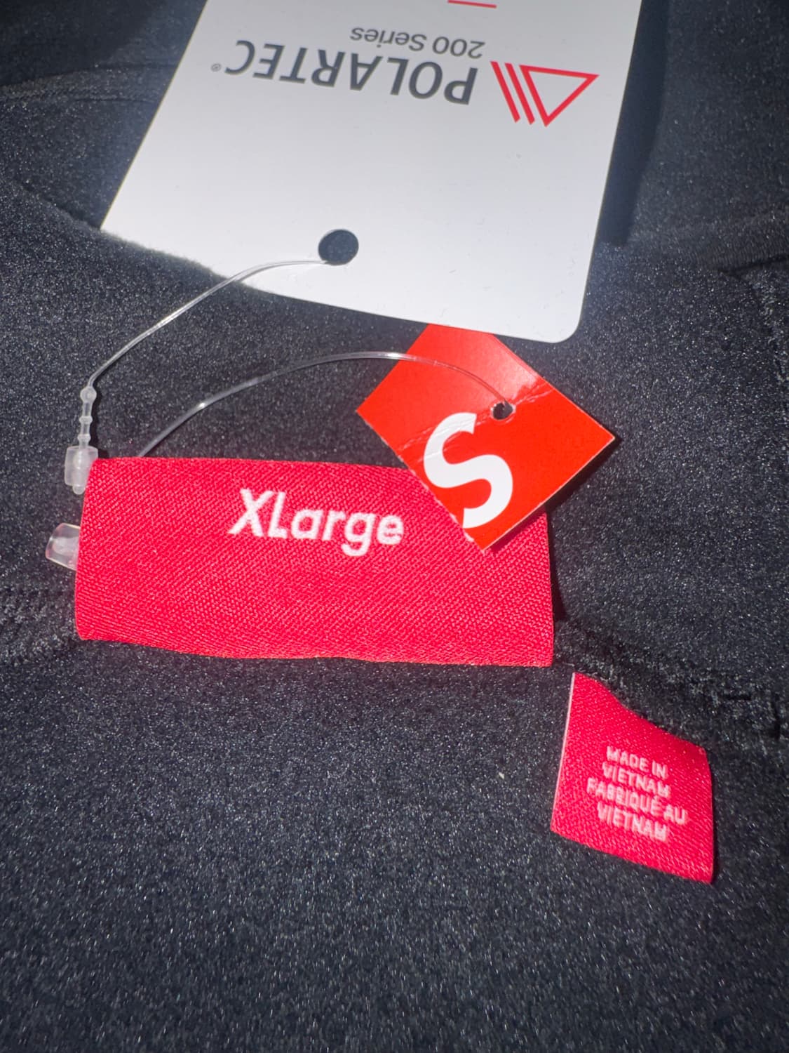 [XL] 슈프림 폴라텍 페이스마스크 하프 집 후드 블랙 25FW 상품이미지6