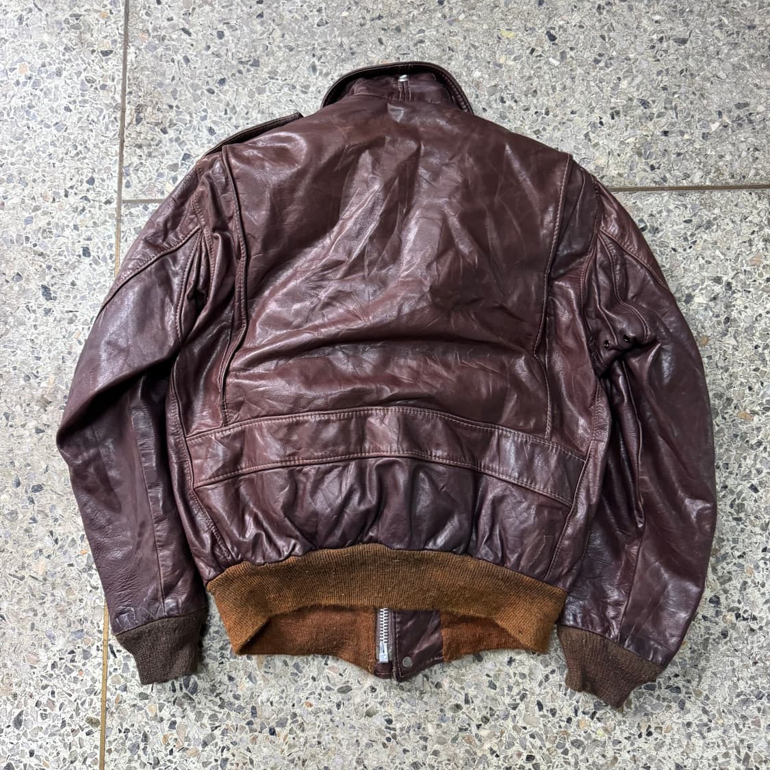 [M~L] 80s Schott 쇼트 G-1 레더 자켓 상품이미지2