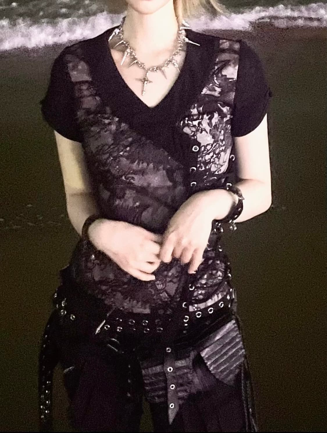 Ozz on Oriental Goth Top 오즈온 오리엔탈 치파오 탑 상품이미지2