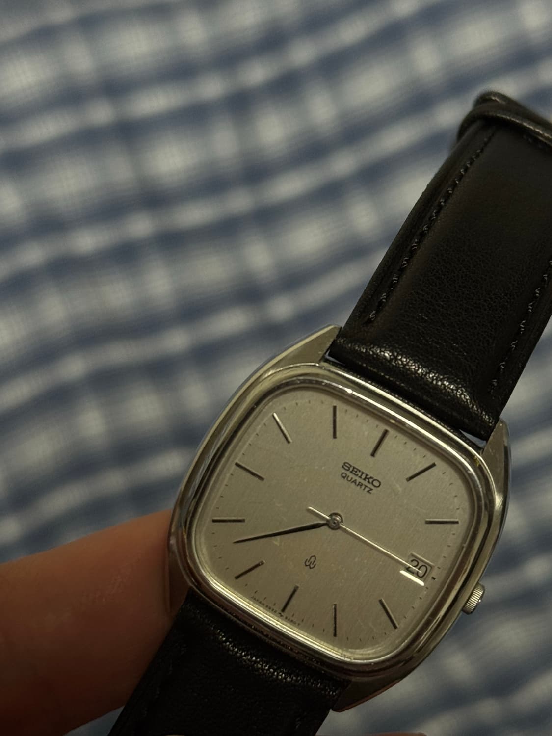 [빈티지세이코] Seiko 스퀘어 쿼츠 데이트 버티컬 다이얼 상품이미지6