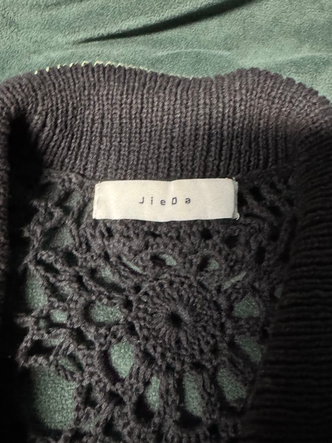 23ss 지에다 플라워 크로쉐 가디건 상품이미지2