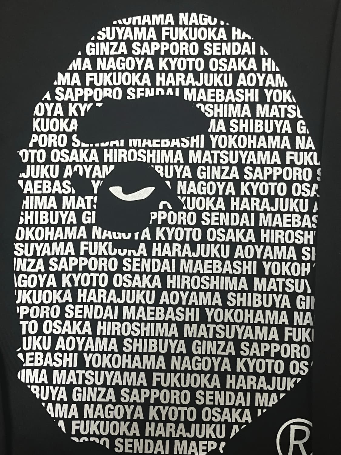 베이프 빅 헤드 레터링 맨투맨 상품이미지2