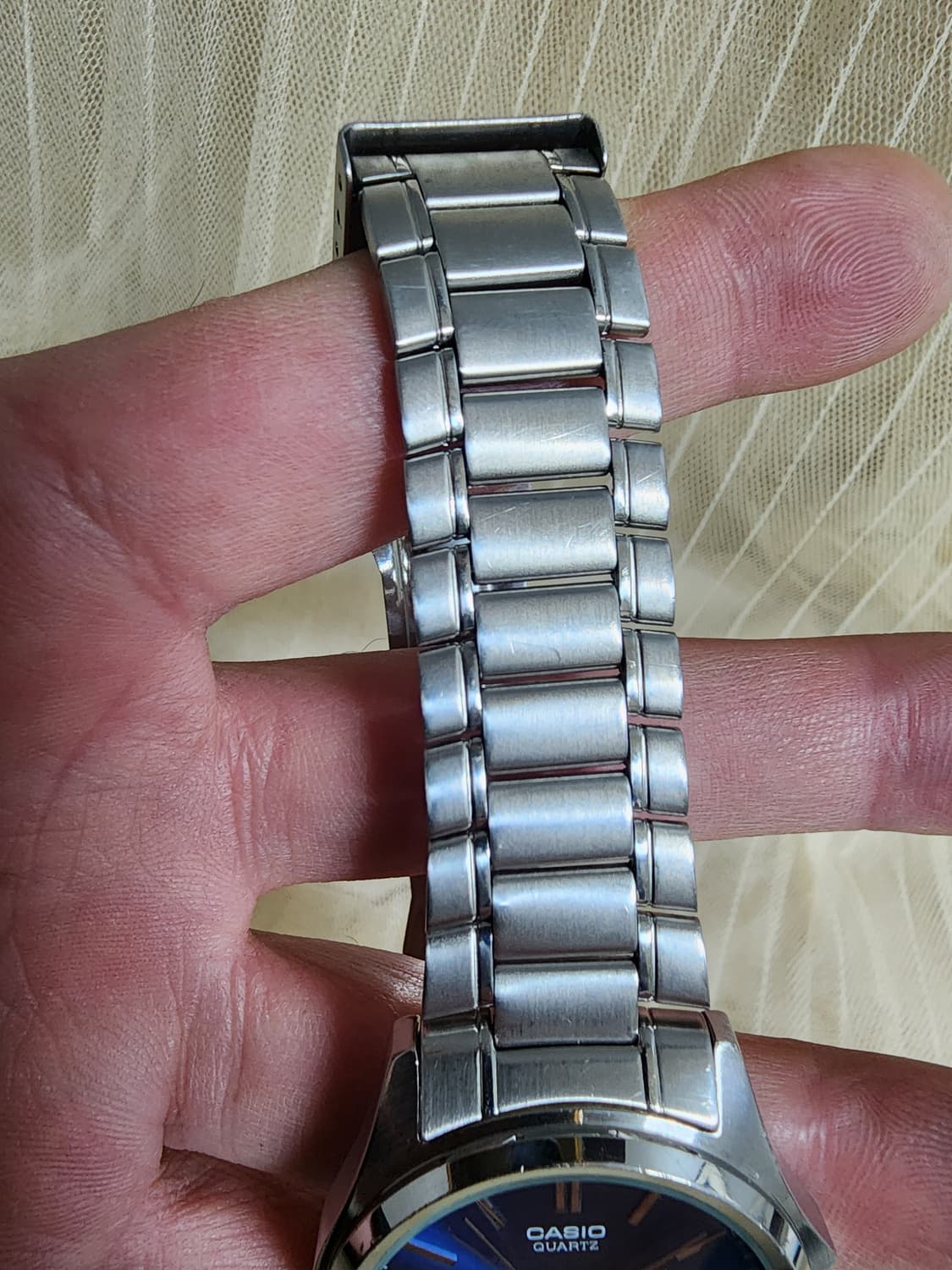 카시오 메탈 청판 쿼츠 시계 상품이미지9