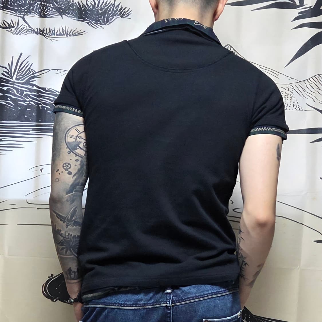 레이어드 셔츠 빈티지 카라티 상품이미지7