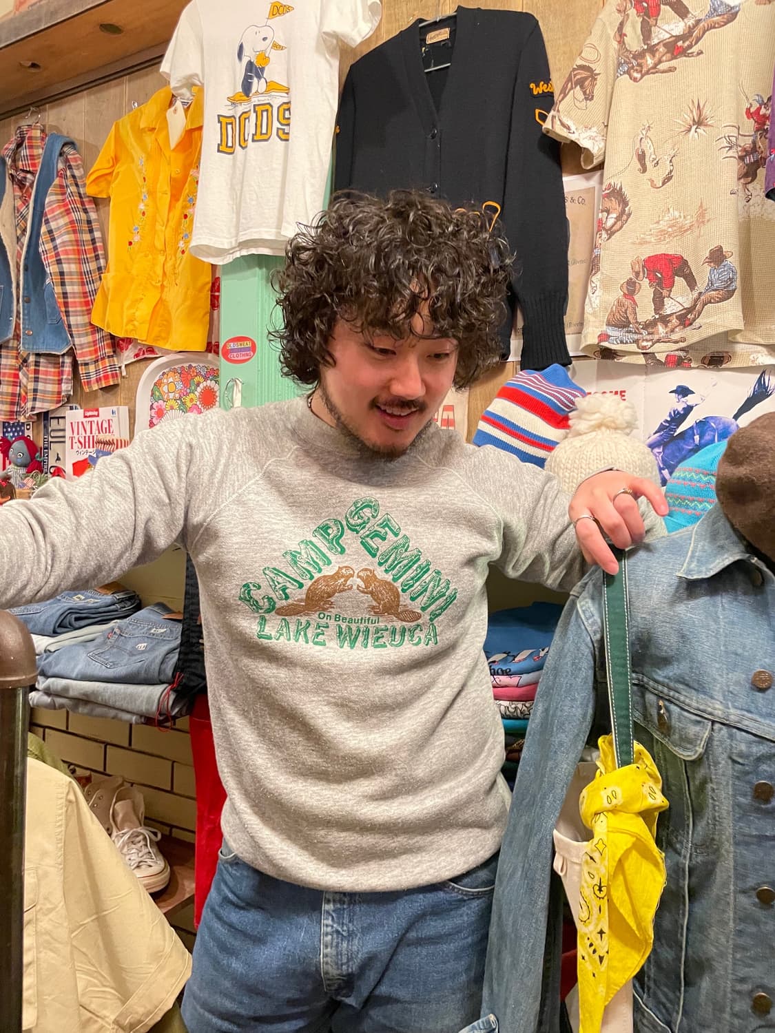 80's Vintage CAMP Sweatshirt Made In USA 상품이미지1