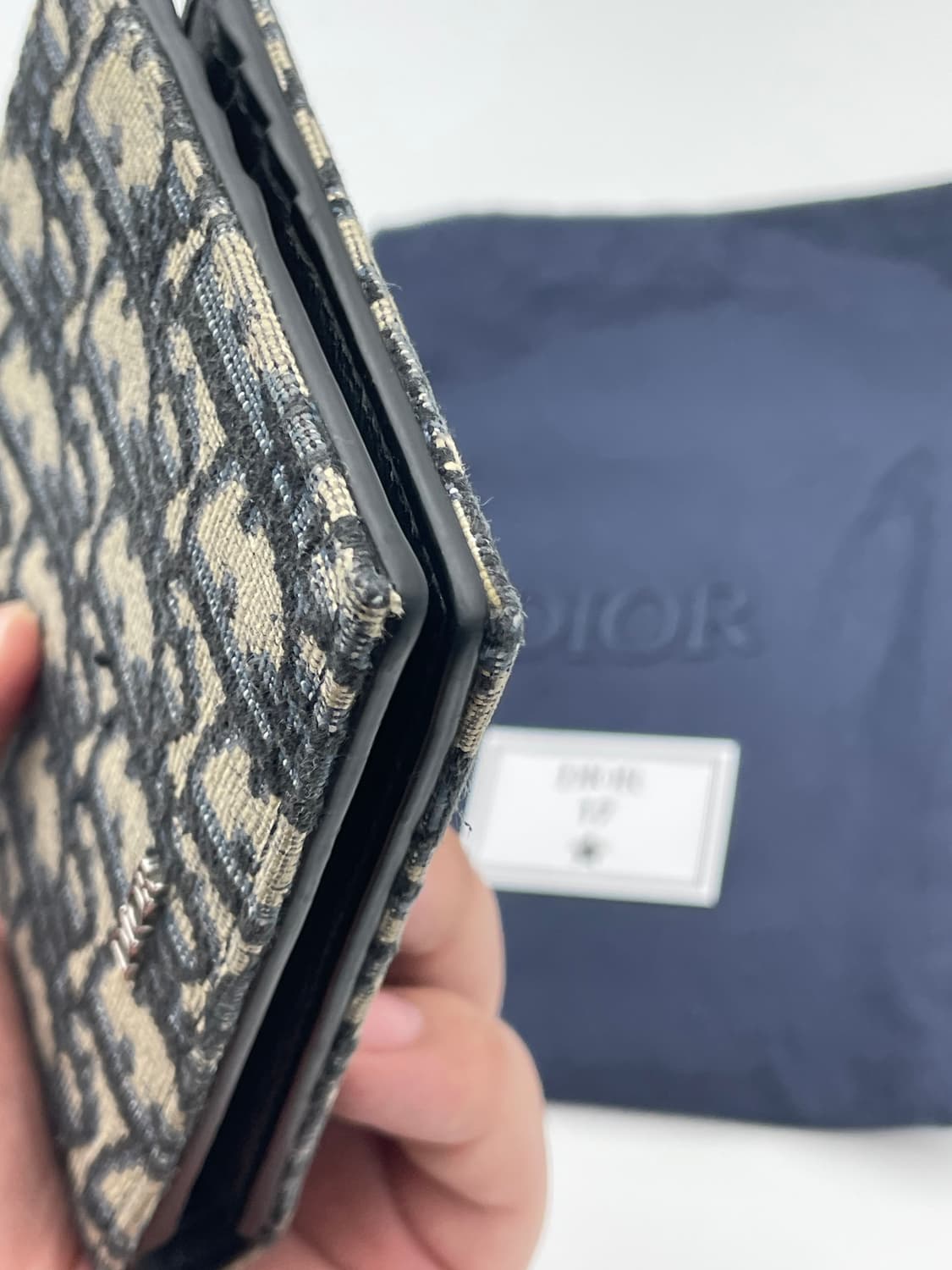 [ 풀구성 / 새상품급 ] 정품 디올 오블리크 반지갑 베이지 상품이미지10