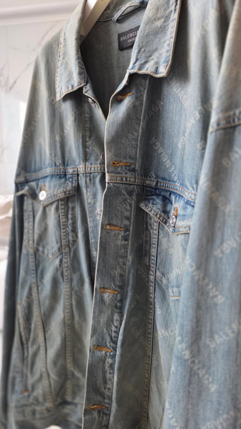 발렌시아가 유니섹스 멀티로고 데님자켓 상품이미지3