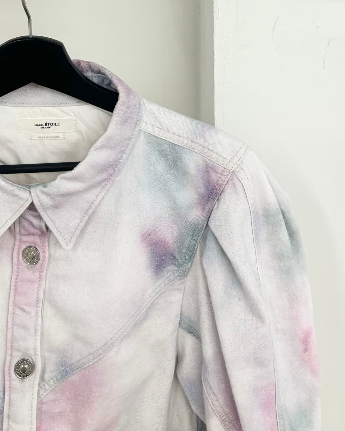 이자벨마랑 레오나 타이 다이 데님 셔츠 상품이미지4