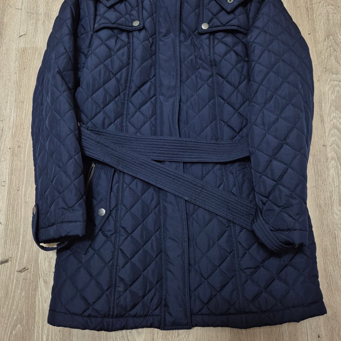 타미힐피거 여성 클래식 트렌치 롱 후드 퀼팅점퍼 M(95) 상품이미지3