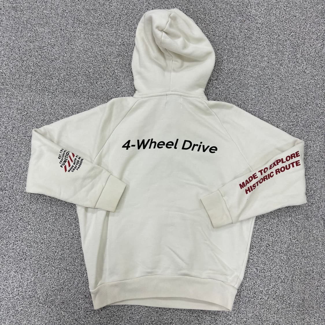 90 지프 남성 CJ-5 후드티 화이트 0319J 상품이미지3