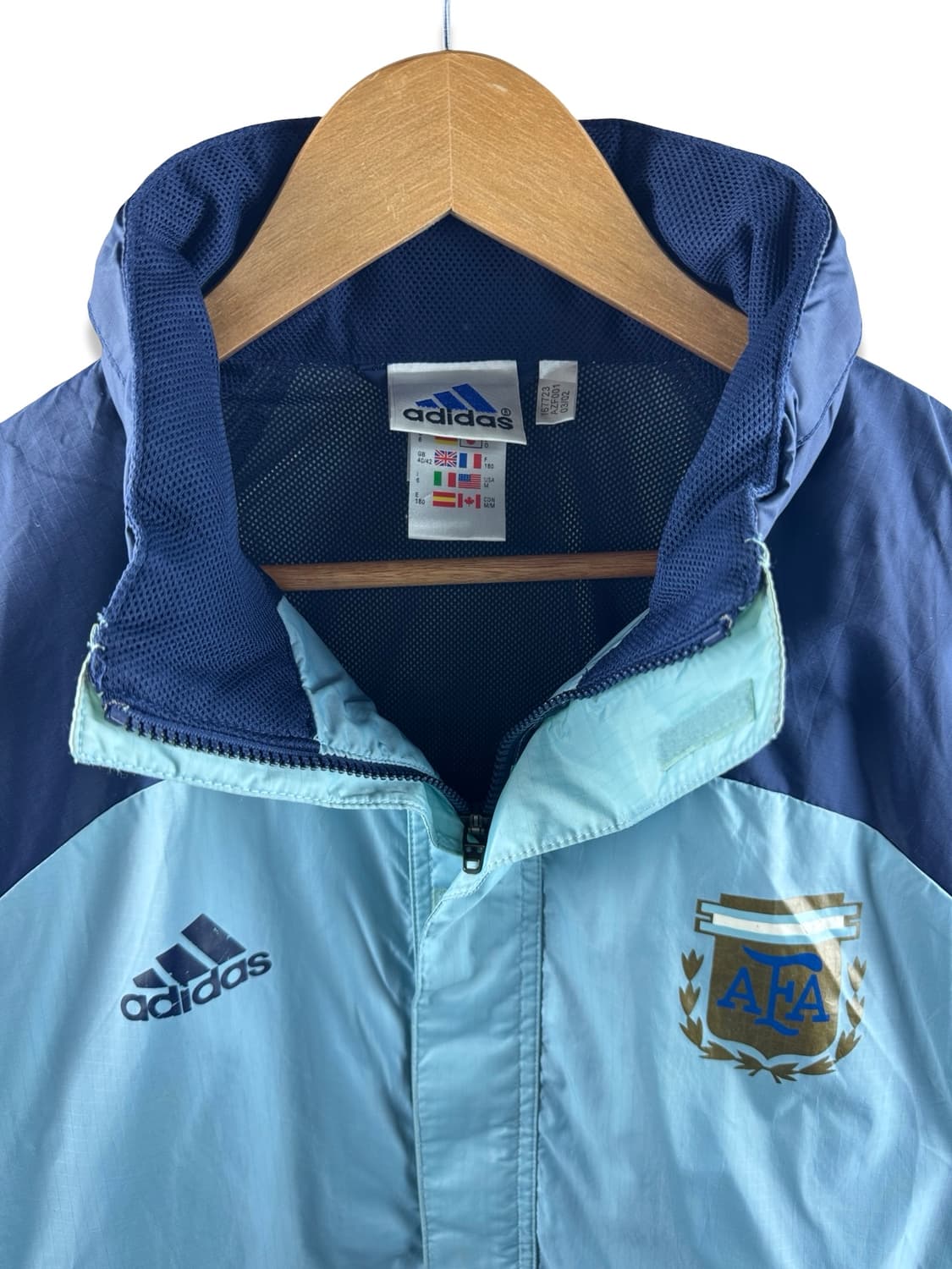 90s 아디다스 올드스쿨 아르헨티나 바람막이2774 상품이미지2