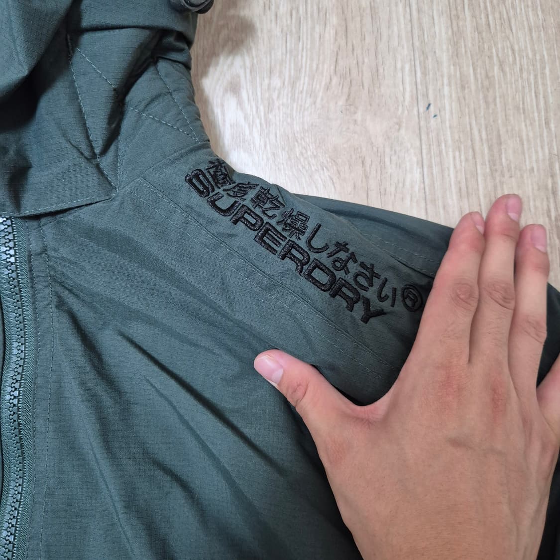 슈퍼드라이 재팬 윈드치터 봄버 기모 바람막이 후드자켓 상품이미지4