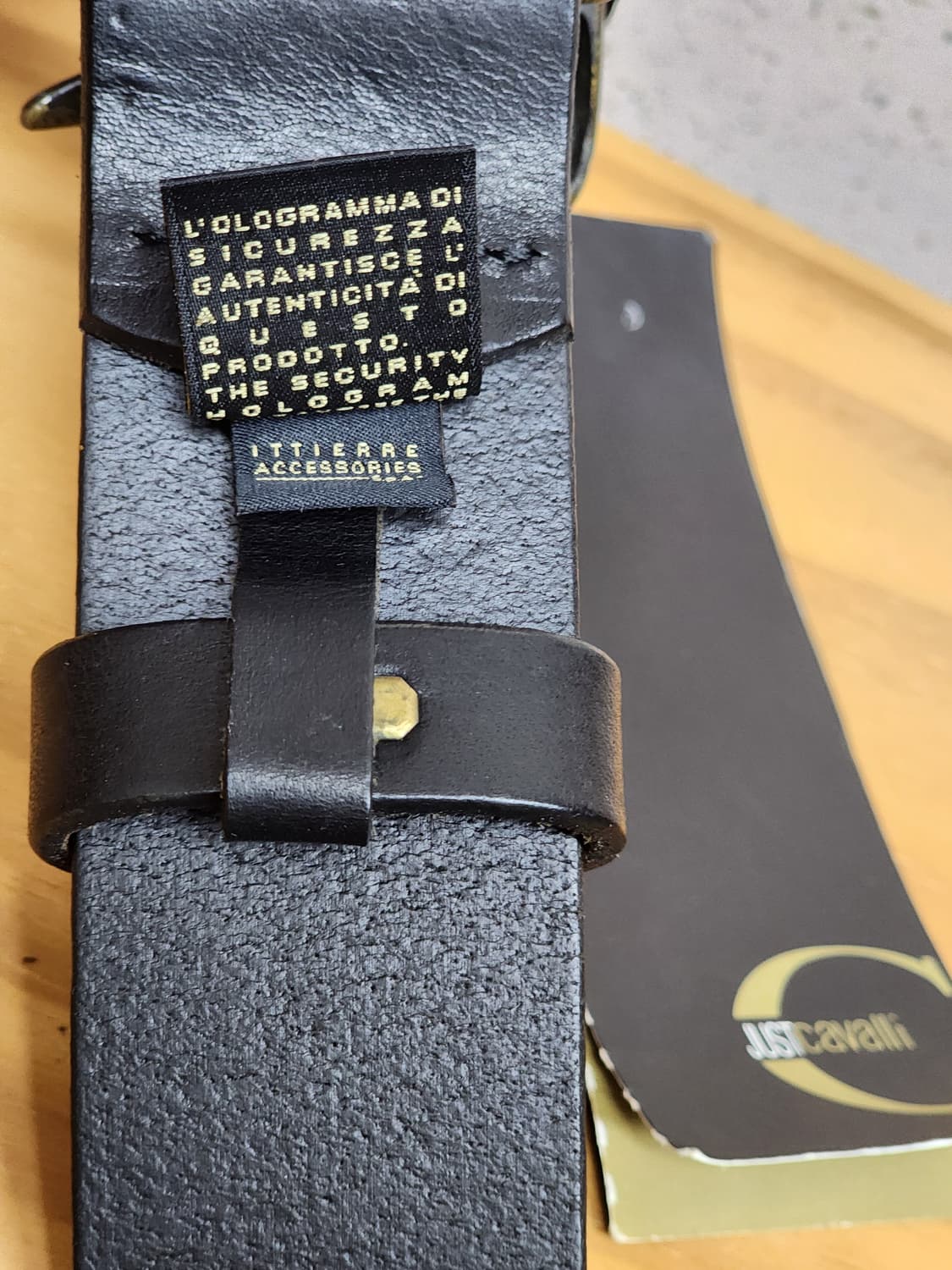 저스트카발리 뱀 버클 큐빅 벨트90 /이탈리아제 /포인트 아이템(새상품) 상품이미지7