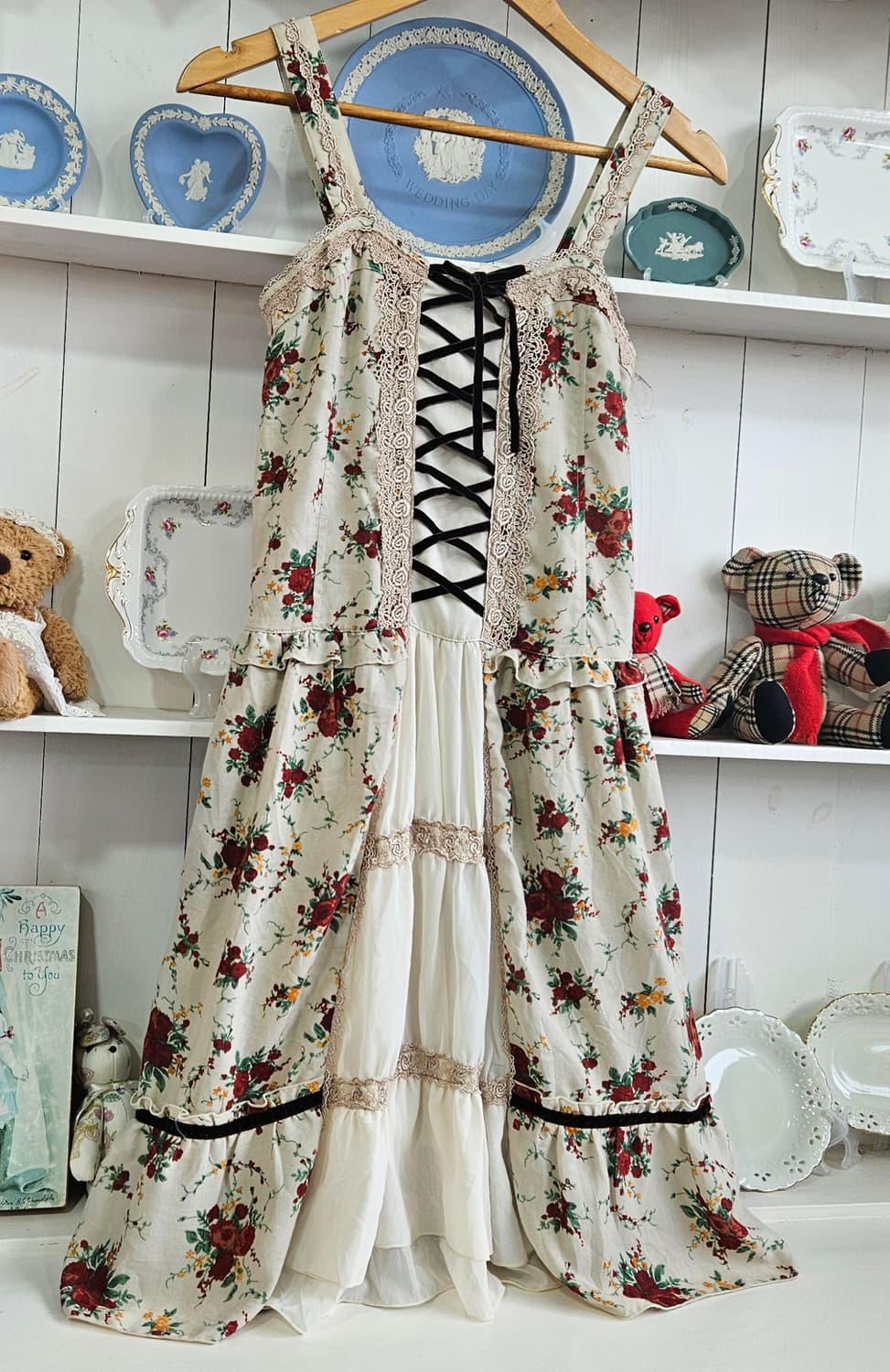 엑시즈팜(Axes Femme) 로즈 코르셋 레이스 원피스 상품이미지3