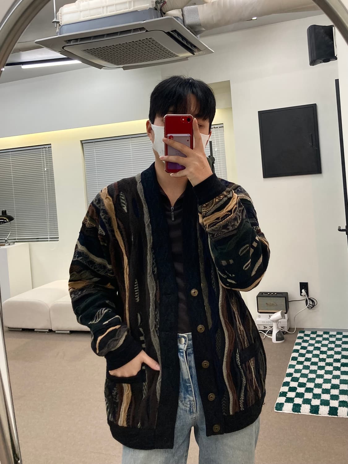 쿠지 웜톤 케이블 니트 상품이미지5