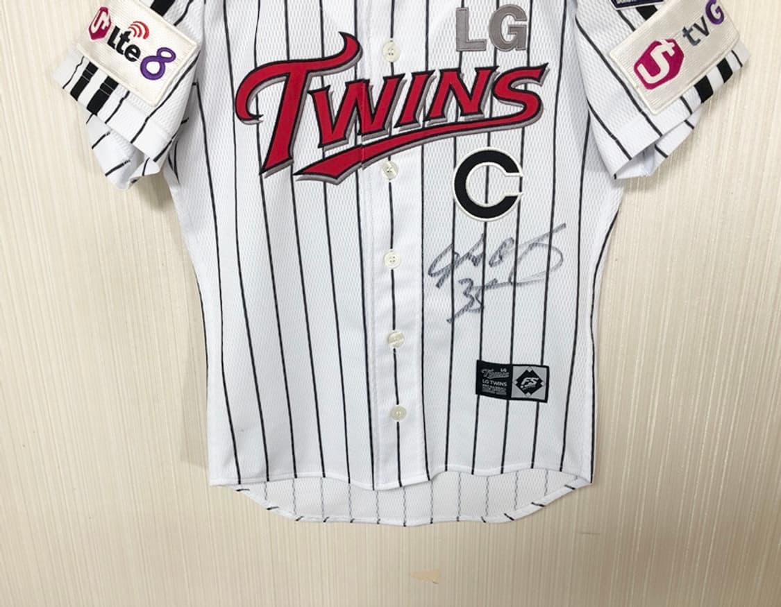 KBO ATC LG트윈스 홈유니폼/캡틴져지 75 #35 이진영(싸인) 상품이미지3